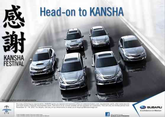 Subaru Philippines to celebrate Kansha festival next week image