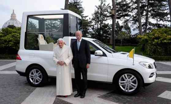 Mercedes-Benz delivers new Popemobile to Pope Benedict XVI image