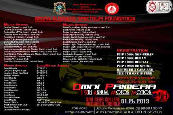 Omni Primera 2013 San Beda Car Show image