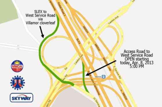 Access road from SLEX to west service road to be reopened today image