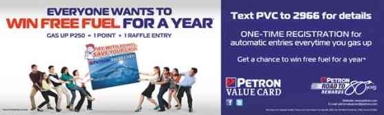 Win free fuel for one year with your Petron Value Card image