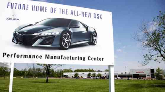 New Honda NSX to be produced in Ohio starting 2015 image