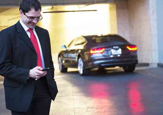 Audi testing technology where cars will park and pay by themselves image