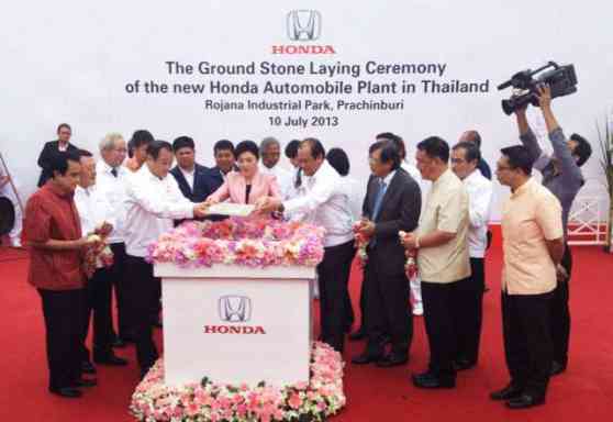 Honda begins construction of new plant in Prachinburi Thailand image