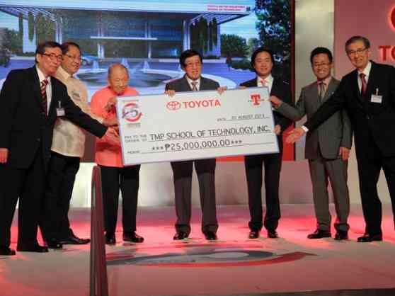 Toyota PH sets PhP25M for TMP Technical School image