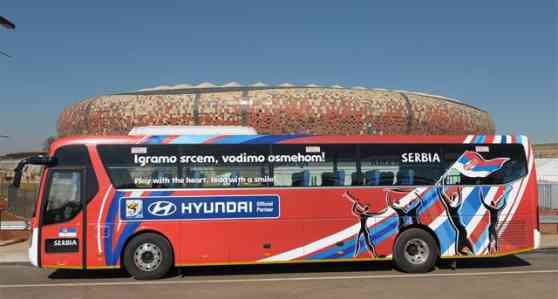 Be There with Hyundai will use best slogans on 2014 FIFA team buses image