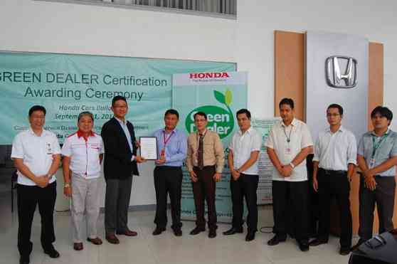 Honda Cars Iloilo recognized as a Certified Good Green Dealer image