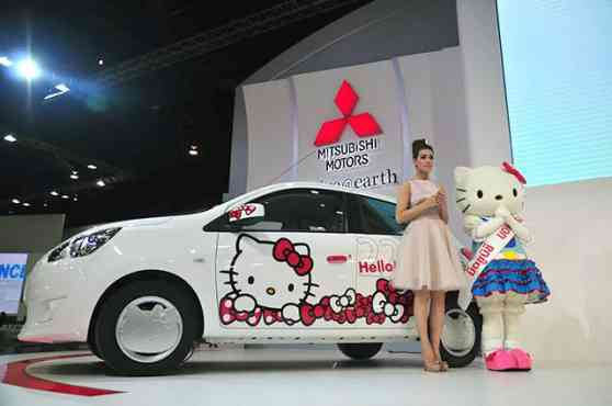 Mitsubishi debuts Hello Kitty Mirage at 2013 Thailand Motor Expo image