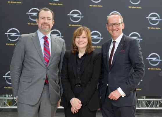 New GM CEO Mary Barra visits Opel in Russelsheim image
