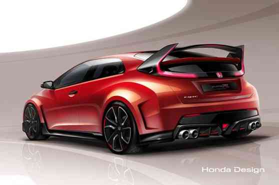 Geneva 2014 Preview: Honda Civic Type R Concept teased with official sketch image