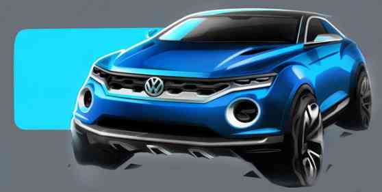 Geneva 2014 Preview: Official sketches of Volkswagen T-ROC concept revealed image
