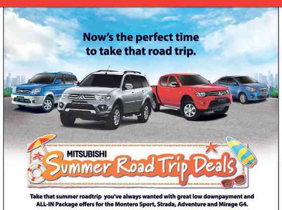 Mitsubishi offering 2014 Summer Road Trip Deals image