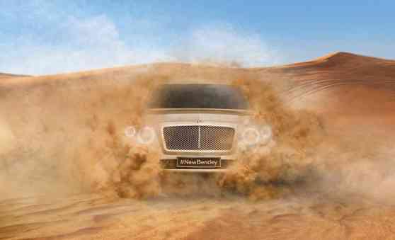 Bentley gives us first glimpse of their SUV image