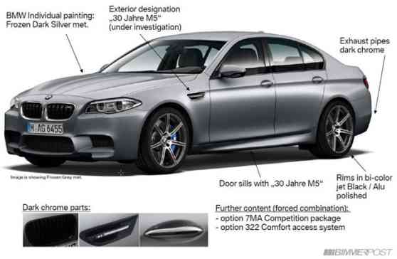 BMW M5 30th Anniversary model photos leaked image