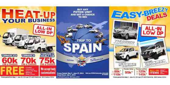 Catch 3 exciting Foton promos this May image
