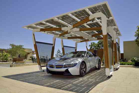 BMW Group and Designworks USA develops a  solar carport concept image