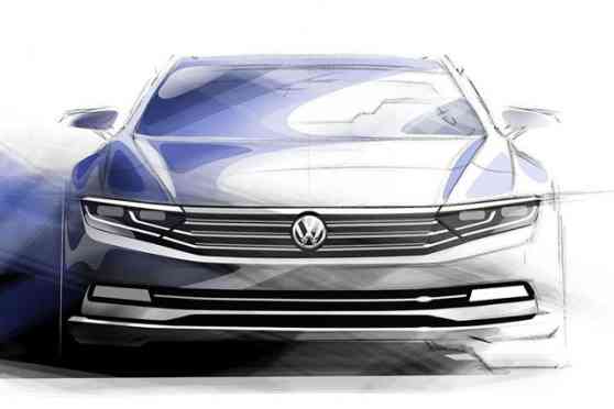 Volkswagen reveals sketches of the 2015 Passat image