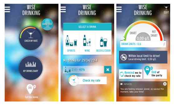 Free app that monitors alcohol consumption launched image