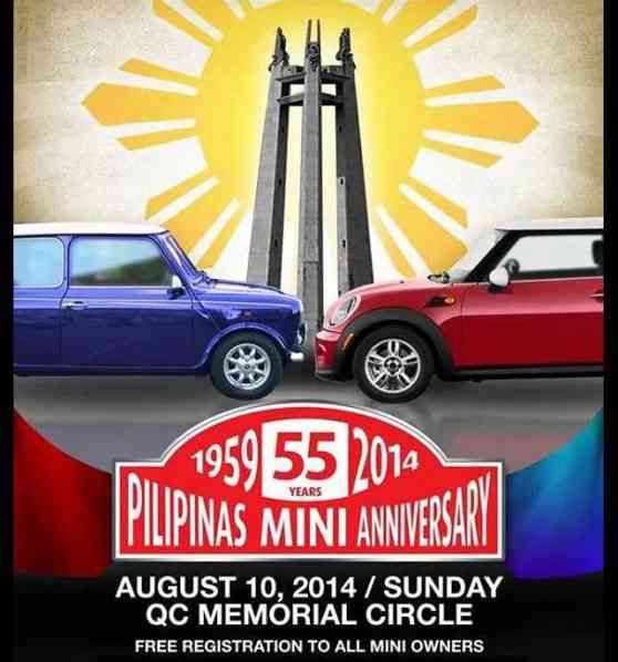 Mini PH 55th Anniversary car show on August 10 at Quezon Memorial Circle image