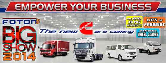 Foton set to hold Big Show 2014 at World Trade Center Manila image