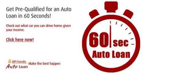 BPI launches 60-Seconds Auto Loan Pre-Qualification image
