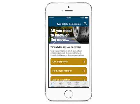 Free mobile app for tire safety image