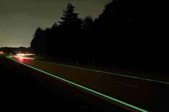 Solar-powered glowing highway debuts in the Netherlands image