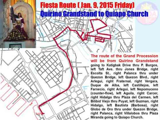 MMDA reveals rerouting scheme for 2015 Black Nazarene procession image