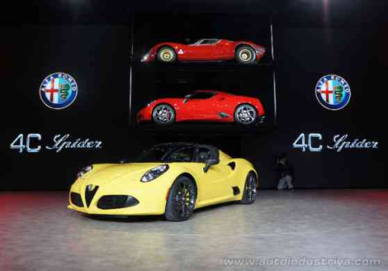 NAIAS 2015: Alfa Romeo 4C Spider revealed image