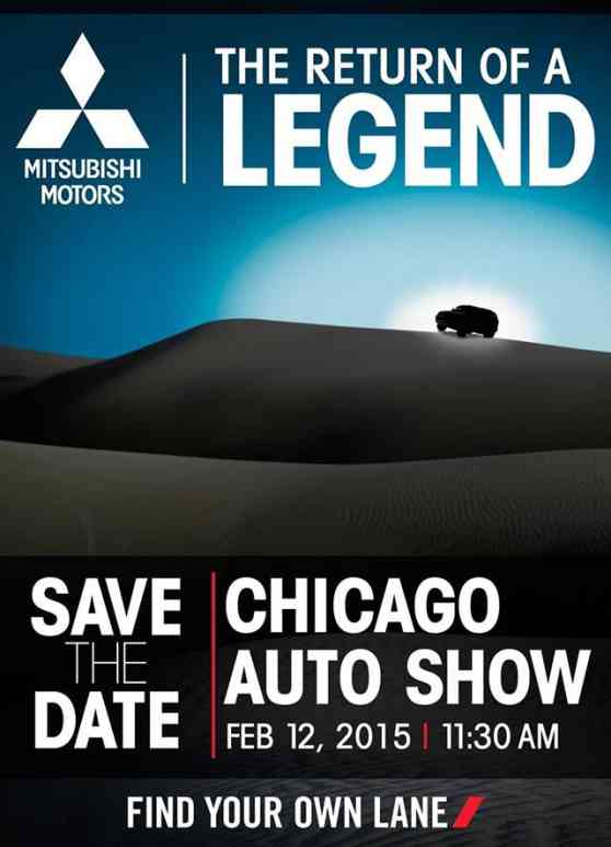 Chicago 2015 Preview: Mitsubishi hints comeback of  'legendary' model image