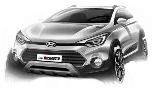 Hyundai previews i20 Active with official renders image