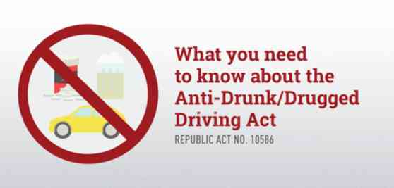 Things to remember about the Anti-Drunk/Drugged Driving Law image