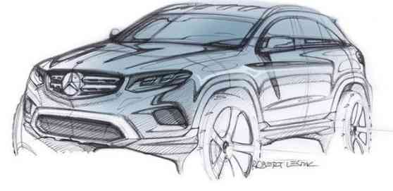 Mercedes-Benz previews GLC with official sketch image