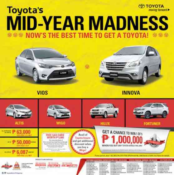 Toyota PH launches their Mid-Year Madness sale image