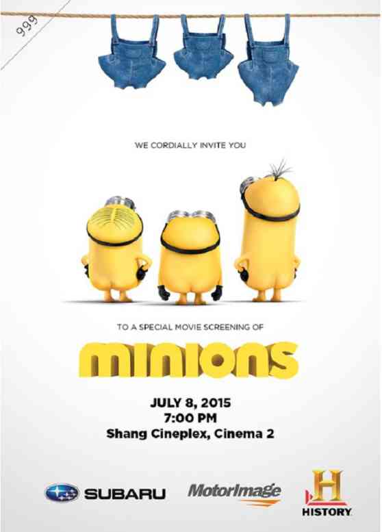 Subaru PH treats clients with special screening of Minions image