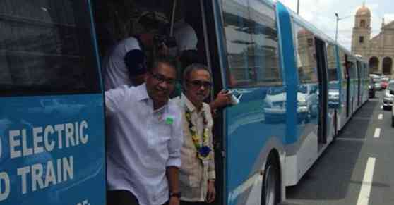 DILG tests experimental hybrid road trains of the DOST image