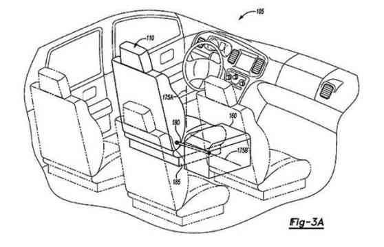 Report: Ford patents self-driving vehicle with reconfigurable seating image