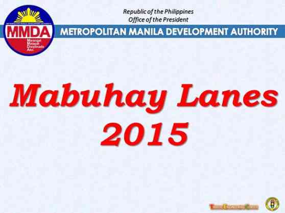 MMDA clears 17 Mabuhay lanes for motorists image