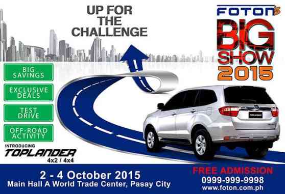 Foton PH to hold 2015 Big Show next month image