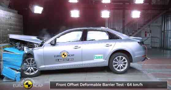 2016 Audi A4 gets top marks in latest EuroNCAP test image