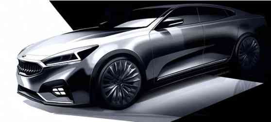 Kia previews 2017 Cadenza with teaser sketch image