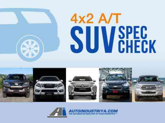 SUV spec check: 4x2 Fortuner, mu-X, Montero Sport, Trailblazer, Everest image