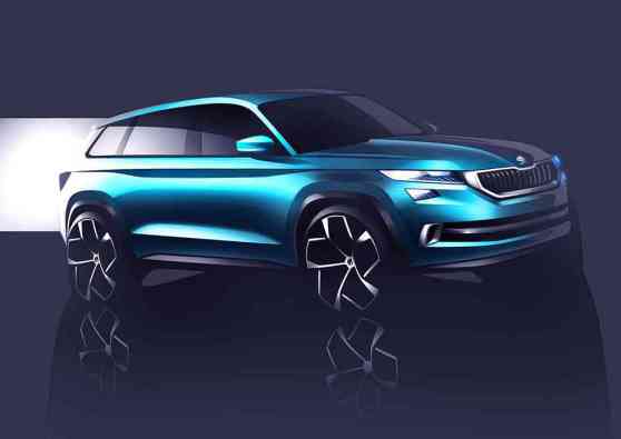 Skoda VisionS concept teased ahead of Geneva debut image