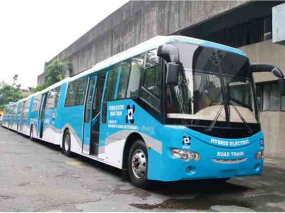 DOST Hybrid Road Train makes debut at EDSA Evolution image