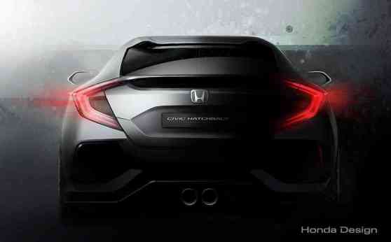 2016 Honda Civic hatchback teased image