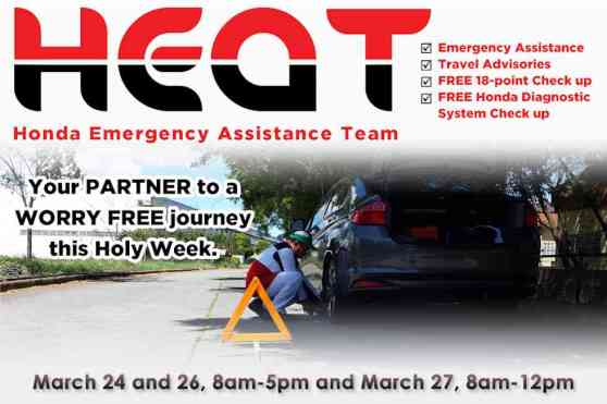 Honda to provide road assistance this Holy Week image