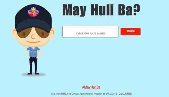 MMDA has a little fun with new 'Huli Cam' website image
