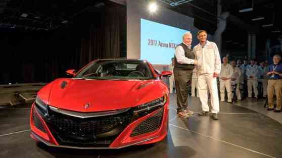 First production 2017 Acura NSX rolls out image