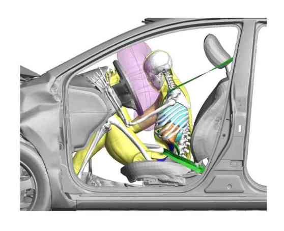 Virtual children added to Toyota crash test dummy software image