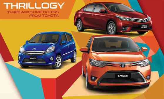 Toyota welcomes the mid-year with Thrillogy promo on three models image